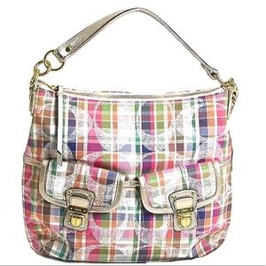 🌸SOLD🌸 Coach Poppy Madras Plaid Shoulder Bag